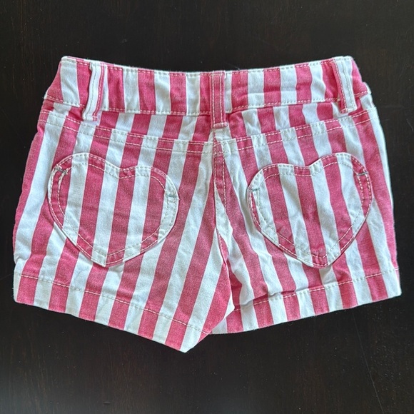 Mini Boden Red and White Striped Shorts - Picture 3 of 3